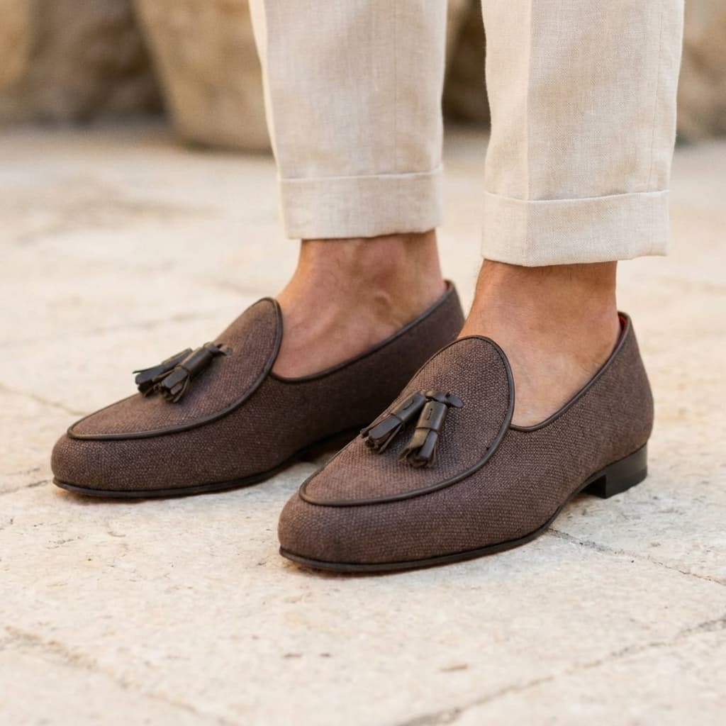 Slipper Belge — Lin Marron