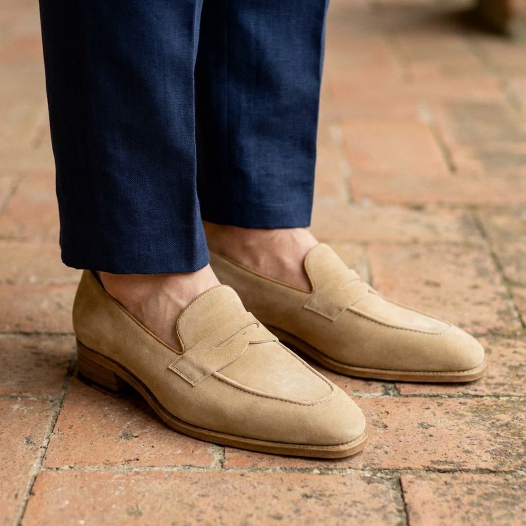 Mocassin — Daim Camel